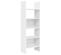 vidaXL Book Cabinet White Engineered Wood Bookcase Standing Shelf Storage Rack