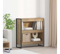 Book Cabinet Artisan Oak 80x30x86.5cm Engineered Wood Industrial Shelf Unit Tall