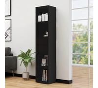 Vidaxl Book Cabinet Black 36X30X171 Cm Engineered Wood