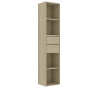 Book Cabinet Bedroom Bookcase Book Rack Standing Shelf Engineered Wood vidaXL