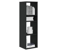 Book cabinet Black 34x31x112 cm Engineered Wood Slim Tall Storage Shelf Unit