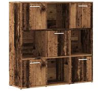 vidaXL Bookshelf Bookcase Storage Rack Book Stand Old Wood Engineered Wood