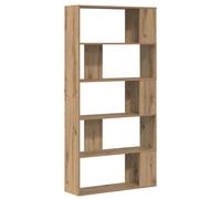Book Cabinet 80x24x159cm Old Wood Engineered Wood 7 Shelves Freestanding Modern