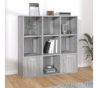 Book Cabinet Bookcase Shelving Display Unit with Doors Standing Storage Rack