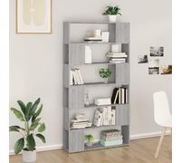 vidaXL Book Cabinet/room Divider Grey Sonoma 100x24x188 cm, Grey