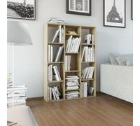 Room Divider/Book Cabinet Sonoma Oak 100x24x140 cm Chipboard
