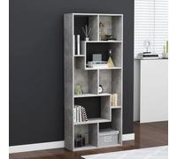 Book Cabinet Concrete Grey 67x24x161 cm Chipboard