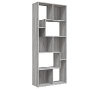 Vidaxl Book Cabinet Grey Sonoma 67X24X161 Cm Engineered Wood