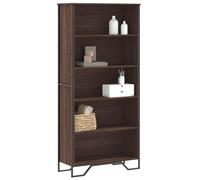 Book Cabinet Brown Oak 80x31x169 cm Engineered wood