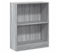 vidaXL Bookshelf Black Oak 80 x 24 x 76 cm Engineered Wood