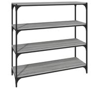 Book Cabinet Engineered Wood and Steel Media Rack Multi Colours/Sizes vidaXL