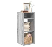 Book cabinet Grey Sonoma 34x31x80 cm Engineered Wood Slim Display for Books
