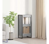 vidaXL Book Cabinet Grey Sonoma 40 x 30 x 86.5 cm Engineered Wood