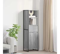 vidaXL Book Cabinet Grey Sonoma 43 x 36 x 150.5 cm Engineered Wood