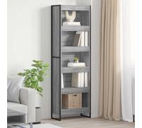 vidaXL Book Cabinet 2 pcs Grey Sonoma 60 x 30 x 189.5 cm