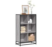 Book Cabinet Grey Sonoma 65.5x33x107.5 cm Engineered Wood Berkfield Home Grey One Size