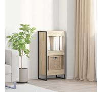 Book Cabinet Industrial Sonoma Oak 40x30x86.5cm Engineered Wood 3 Shelves UK
