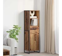 Book Cabinet Old Wood 43 x 36 x 150.5 cm Engineered Wood Industrial with Drawer