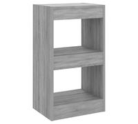 vidaXL Book Cabinet/Room Divider Grey Sonoma 40x30x72 cm