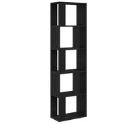 vidaXL Book Cabinet/Room Divider Black Oak 45X24X159 Cm Engineered Wood, Black