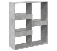 Book Cabinet/Room Divider Bookcase Storage Rack Bookshelf Concrete Grey vidaXL