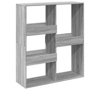 Book Cabinet/Room Divider Bookcase Storage Rack Bookshelf Grey Sonoma vidaXL