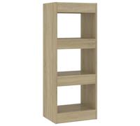 vidaXL Book Cabinet Black oak 37 x 30 x 103 cm Engineered wood