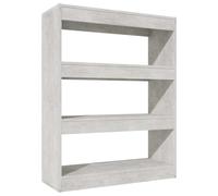 (concrete grey) vidaXL Book Cabinet/Room Divider Engineered Wood Book Cabinet Multi Colours