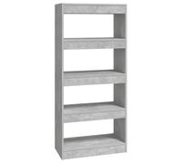 (concrete grey) vidaXL Book Cabinet/Room Divider Engineered Wood Room Partition Multi Colours