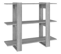 Book Cabinet/Room Divider Grey Sonoma Bookcase Storage Cabinet Shelf vidaXL