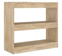 Book Cabinet/Room Divider Sonoma Oak Bookcase Storage Cabinet Rack vidaXL