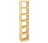 Book Cabinet/Room Divider Storage Book Rack Bookshelf Solid Wood Pine vidaXL