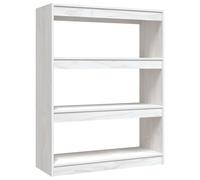 Book Cabinet/Room Divider Storage Book Rack Bookshelf Solid Wood Pine vidaXL