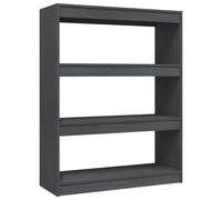 Book Cabinet/Room Divider Storage Book Rack Bookshelf Solid Wood Pine vidaXL