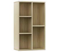 vidaXL Book Cabinet/Sideboard Sonoma Oak Engineered Wood Bookshelf Book Rack