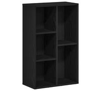 vidaXL Bookcase Black Oak 50x25x80 cm Engineered Wood bookshelf book case