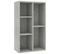 vidaXL Book Cabinet/Sideboard Concrete Grey 50x25x80 cm Engineered Wood