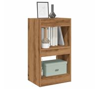 Book Cabinet Smoked Oak 40x30x72 cm Engineered Wood Room Divider Tall Shelf Slim