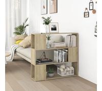 Book Cabinet Sonoma Oak 100x24x94 cm Engineered Wood Room Divider Small Storage
