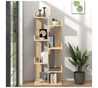 Book Cabinet Sonoma Oak 48x25.5x140 Engineered Wood 13 Shelves Slim Storage Home