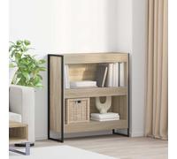 vidaXL Book Cabinet Sonoma 80 x 30 x 86.5 cm Engineered Wood