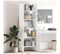 vidaXL Book Cabinet White 60X35X180cm Engineered Wood, White