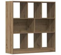 Book Cabinet with 8 Large Compartments Chipboard Cabinet Multi Colours vidaXL