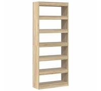 Book Cabinet with Shelf with Storage Engineered Wood Living Room Indoor vidaXL
