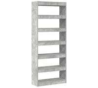 vidaXL Book Cabinet Black Oak 80 X 30 X 198 Cm Engineered Wood, Black
