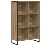 Book Cabinet with Storage Engineered Wood Living Room Shelving Unit vidaXL