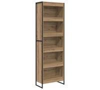 vidaXL Book Cabinet 2 pcs Grey Sonoma 60 x 30 x 189.5 cm