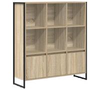 Book Cabinet with Storage with Door 2 pcs Engineered Wood Unit Shelves vidaXL