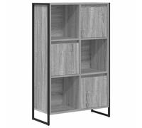 Book Cabinet with Storage with Door Engineered Wood Organizer Bookcase vidaXL