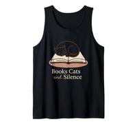 Book Cat Lady Introvert Quiet Time Cozy Reader Soft Tank Top